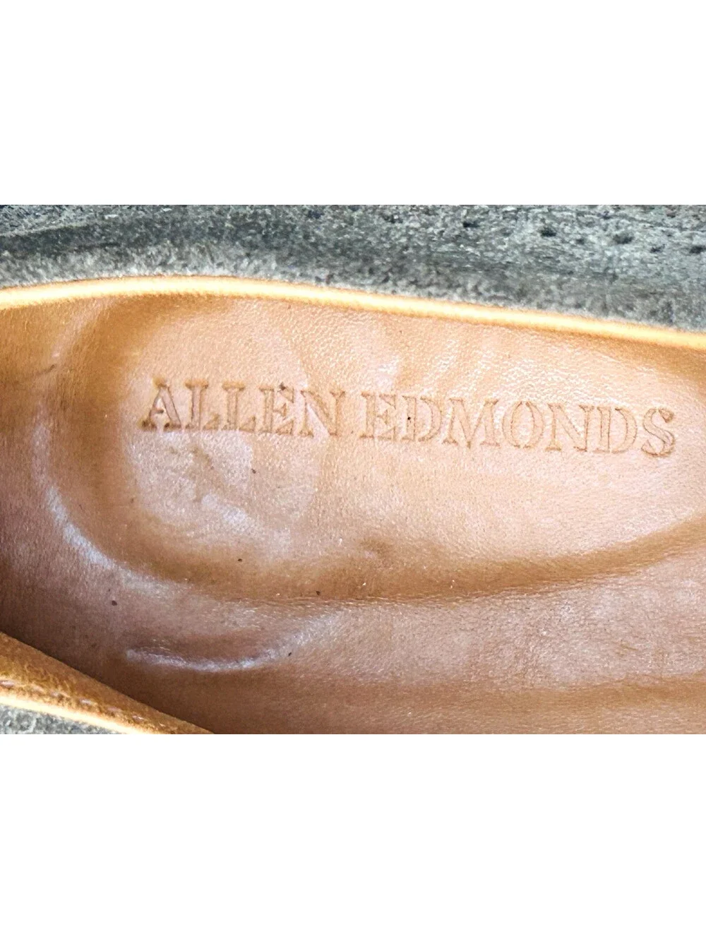 Allen Edmonds Strand Oxford Dress Sneaker Shoe Gray Leather Wingtip 13 EEE 3E